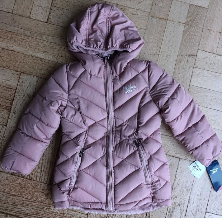 Reebok kurtka dla dziewczynki size 6 x dusty rose