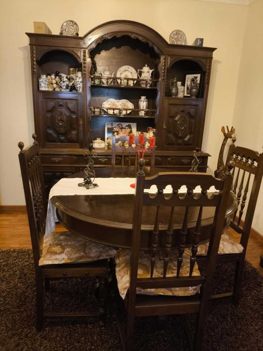 Mobília de casa de jantar rustica