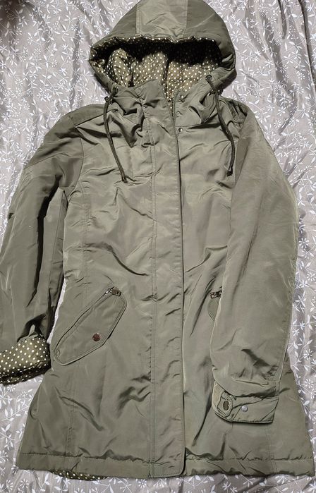 Kurtka dwustronna parka khaki H&S roz. 40