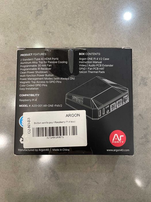 Корпус Argon ONE M.2 для Raspberry Pi 4