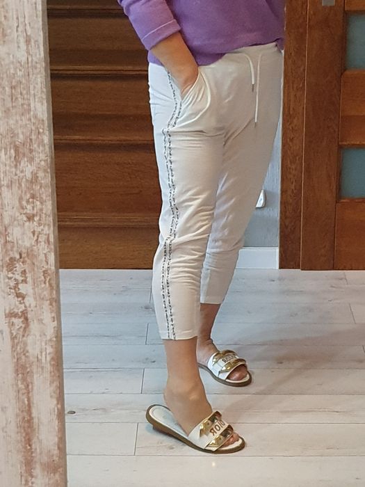 Klapki Białe Logowane Dior 39