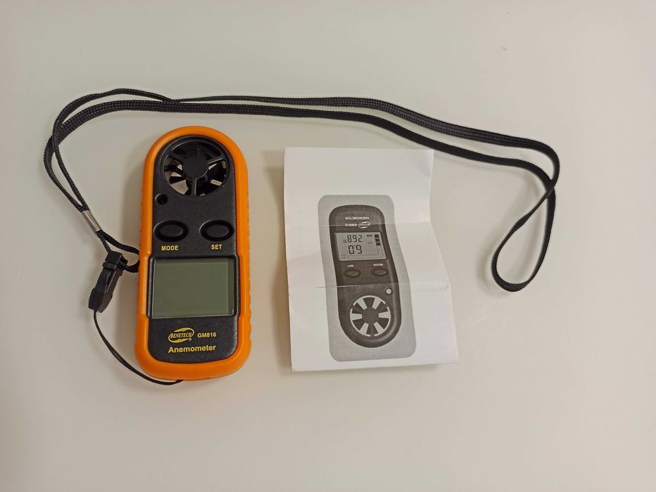 Anemometro digital, medidor de velocidade de vento