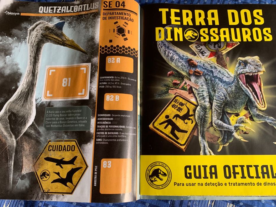 Cadernetas vazias Benfica, Jurassic world, Futebol