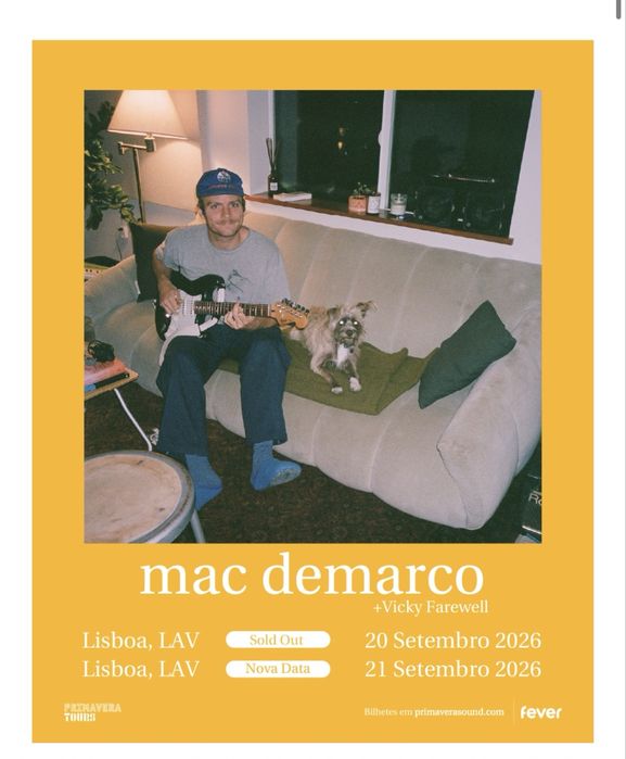 TROCO 1 bilhete Mac Demarco dia 20 por 1 para dia 21