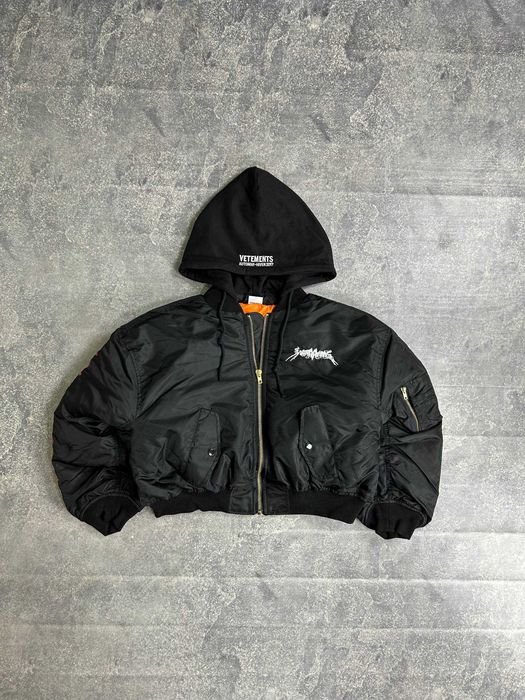 Бомбер Vetements Total Fucking Darkness Bomber Jacket MA-1 куртка S M