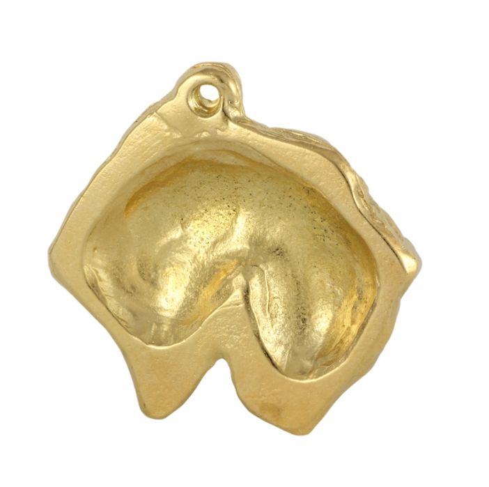 Irish soft coated wheaten terrier brelok pozłacany w pudełku Art-Dog