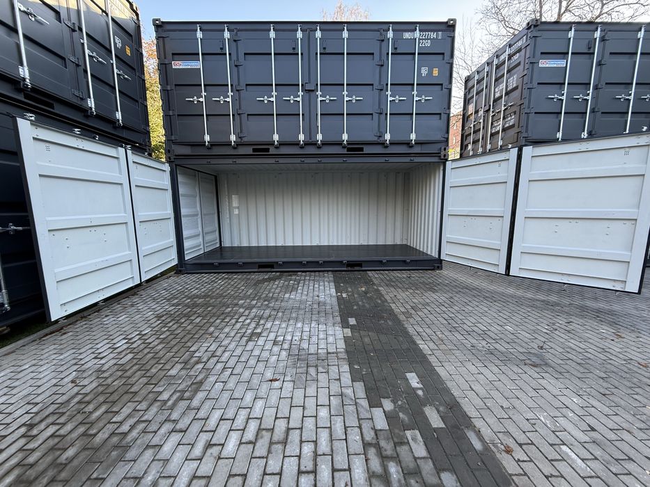 Kontener magazynowy 20’ Open Side, side door kontener morski NOWY