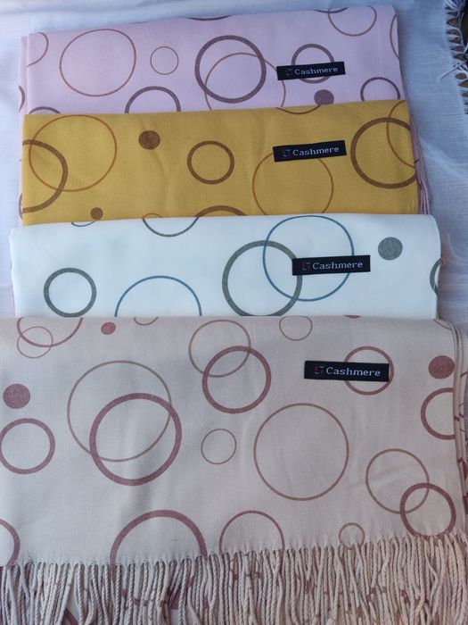 Теплий кашеміровий двостороній шарф