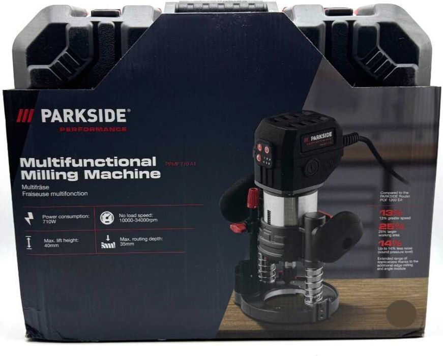 Фрезерний верстат професійний 3 в 1  PARKSIDE PERFORMANCE PPMF 710 A1