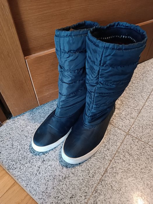 Lacoste granatowe poszukiwane śniegowce 40 40,5 norweski