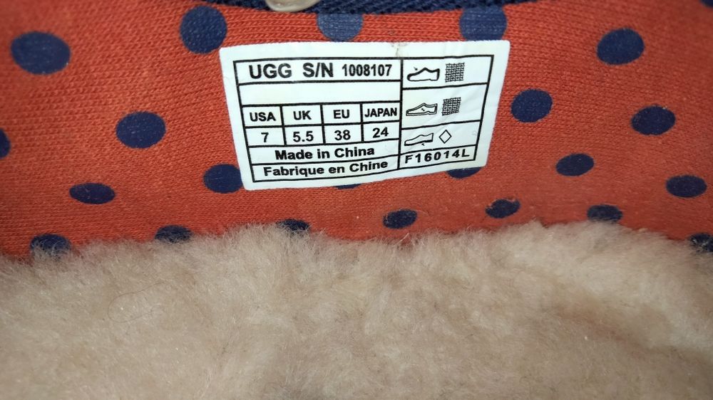 Нові жіночі сліпони UGG 38 р. уггі  кеди текстильні мокасини