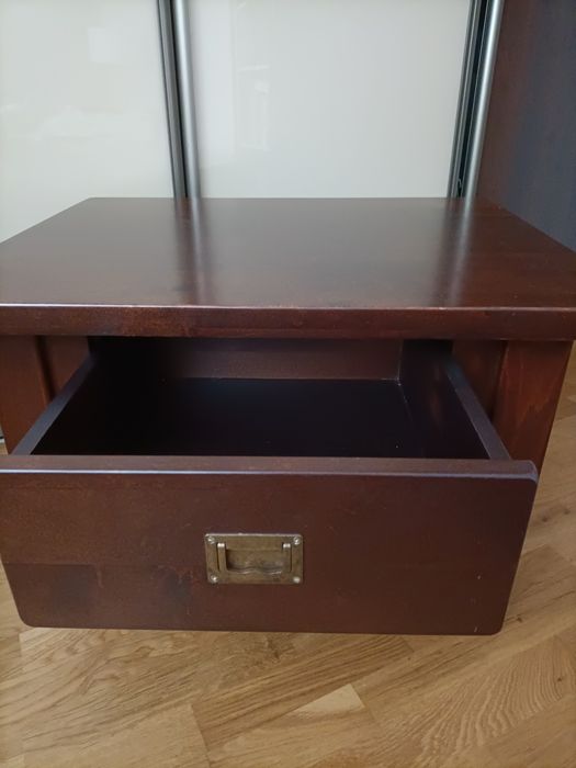 Stolik kawowy, ława z szufladą / drewno