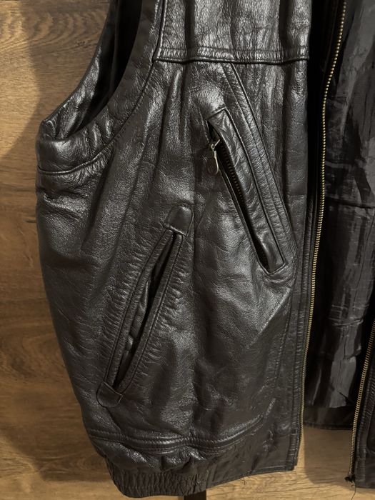 Świetna kamizelka skórzana Prince Leather 80s/90s Vintage!