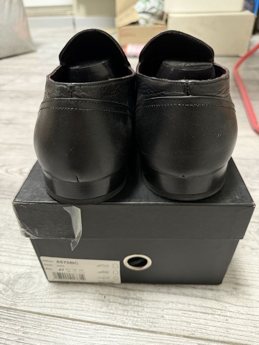 Туфлі чорні шкіряні чоловічі michael stone