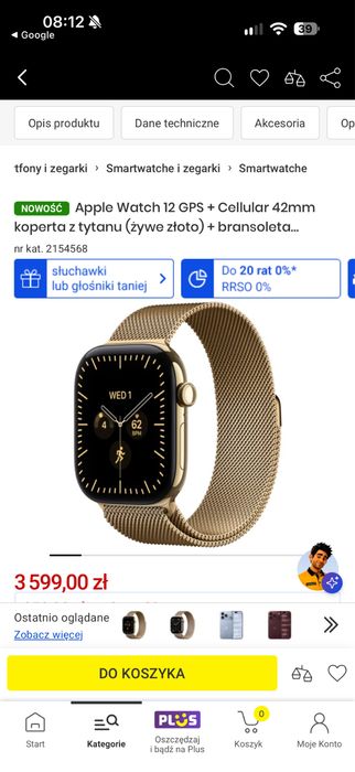 Apple Watch 12 GPS + Cellular