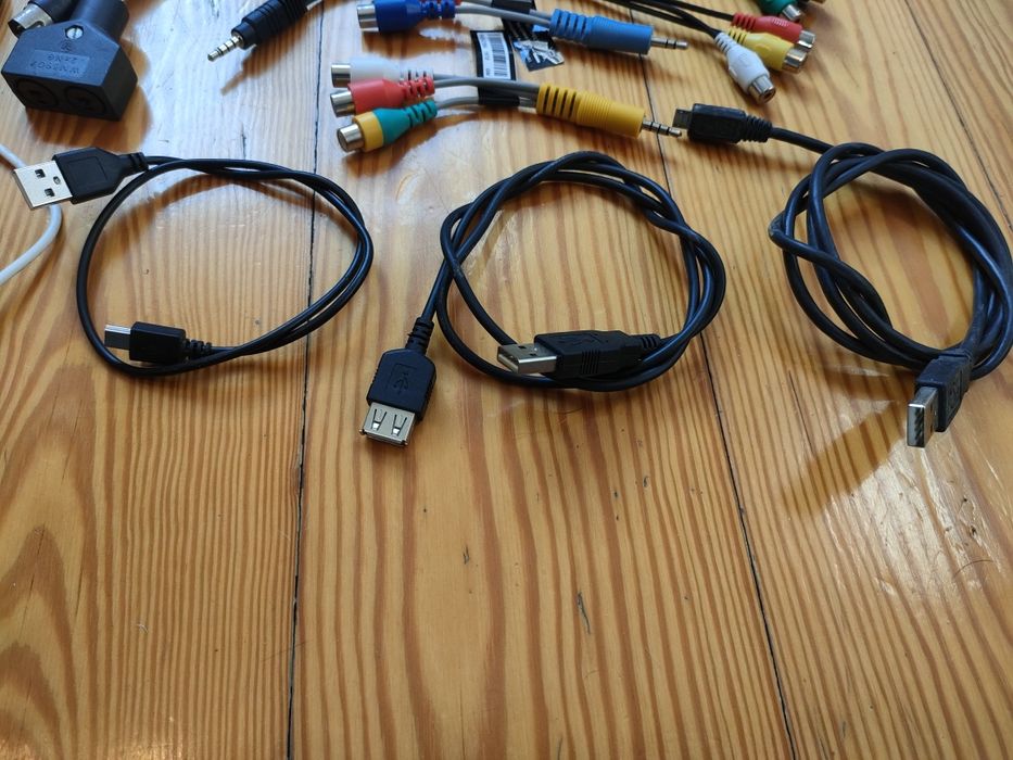 Przewody przejściówki audio video