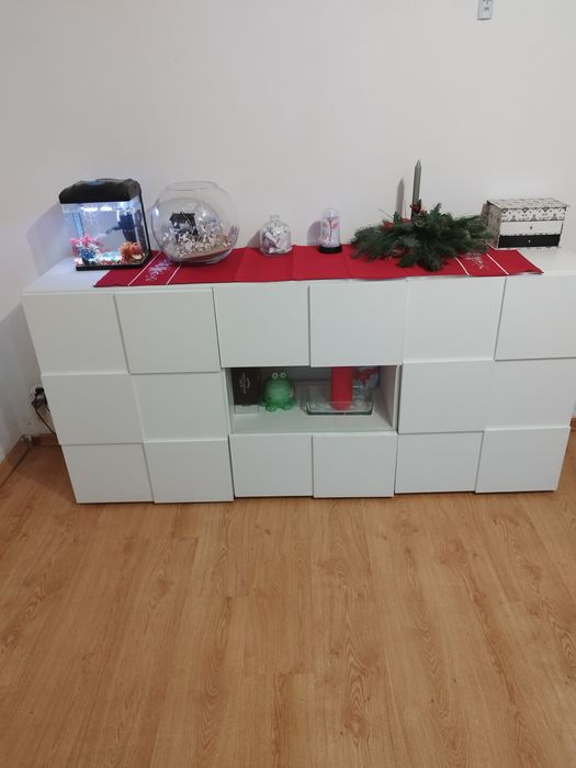 Komoda biała pojemna