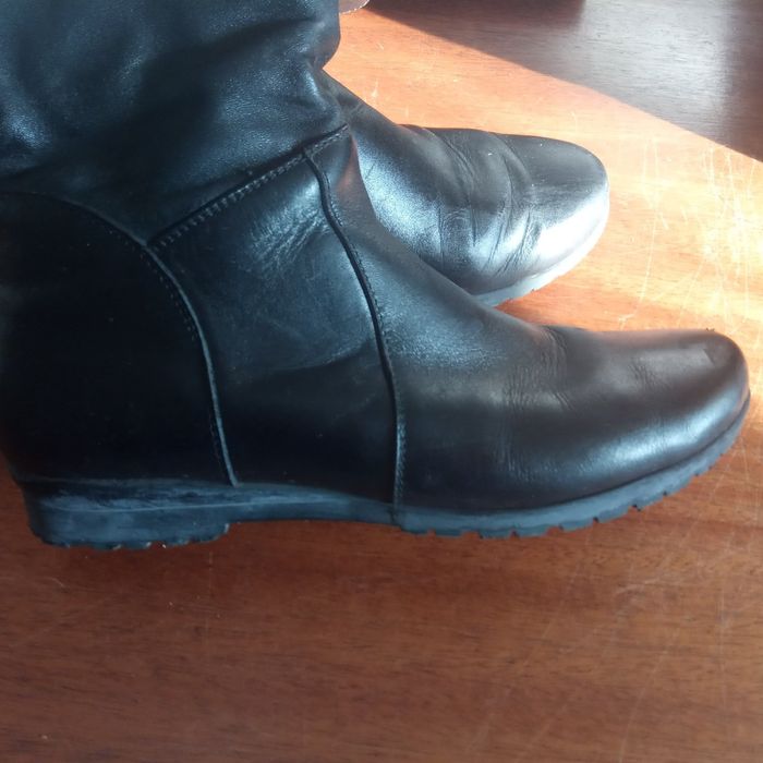 Сапоги женские на байке натуральная кожа 39р