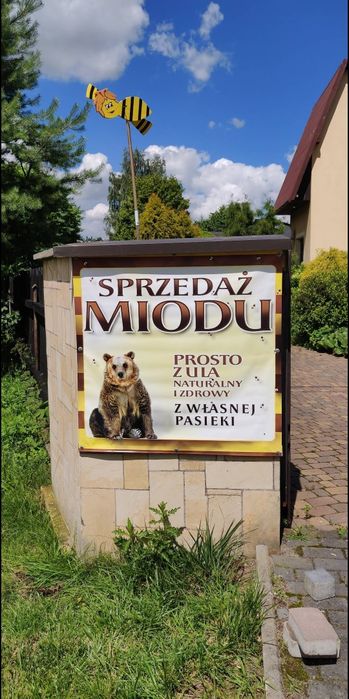 Miód,  pyłek pszczeli z własnej pasieki
