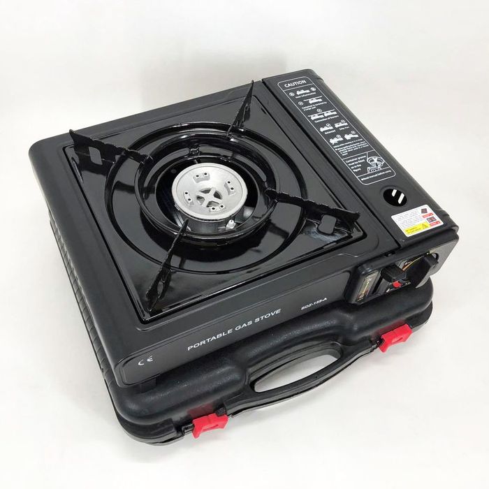 Портативна газова плитка BK-167A із перехідником під звичайний газовий