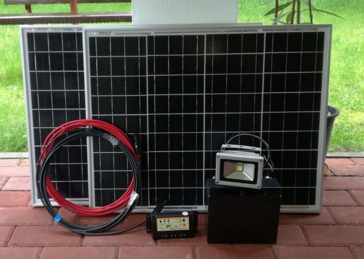 Zasilanie Słoneczne Domku Altany Bacówki Działki Światło LED i USB