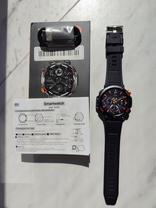 Nowy Smartwatch, IP67/68,rozmowy,monitor tętna,snu, najwięcej funkcji