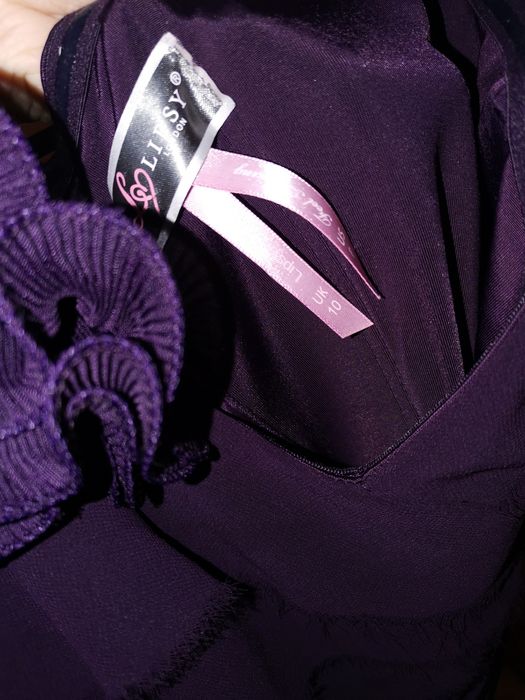 Fioletowa sukienka zippy LIPSY S (36)