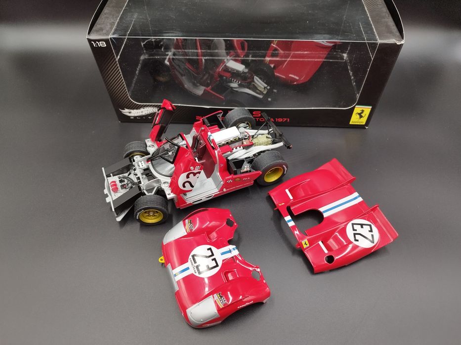 Ferrari 512S Spider - Team Nart N°23 - 24h Daytona 1971 - ELITE HOT WHEELS 1/18 - Occasion