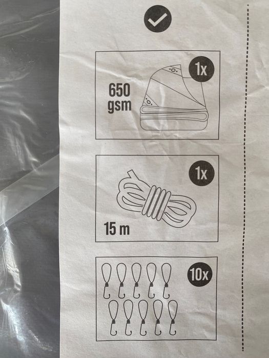 Encerado novo 6m x 4m 650gr/m2