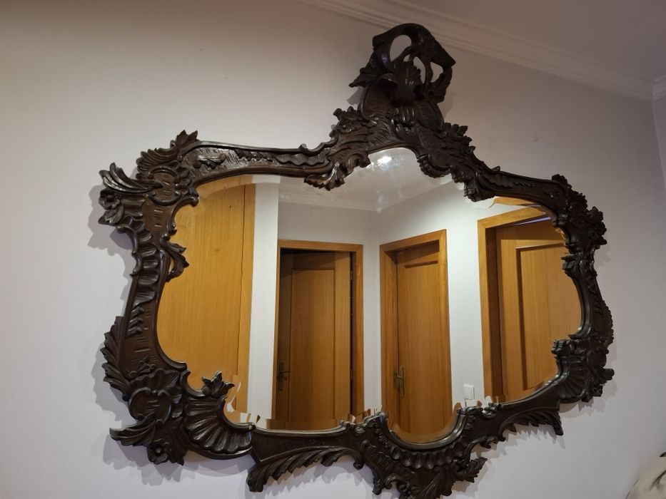 Espelho de parede rústico