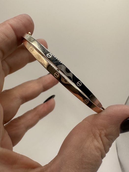 Браслет від 8.77г Cartier Love - золото червоне і біле 585 проба