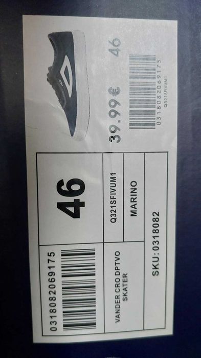 Sapatilha Casual FILA Vander - Azul. Homem/ Tam. 46 - Por Estrear !
