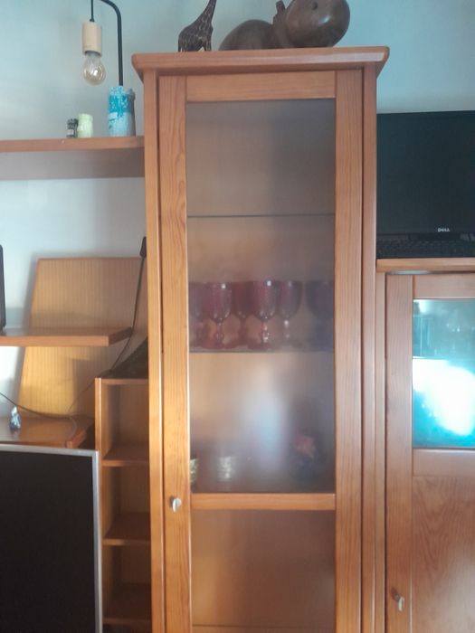 Móvel de sala de madeira de cerejeira