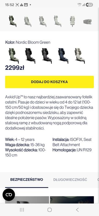 Sprzedam Axkid up- NOWY