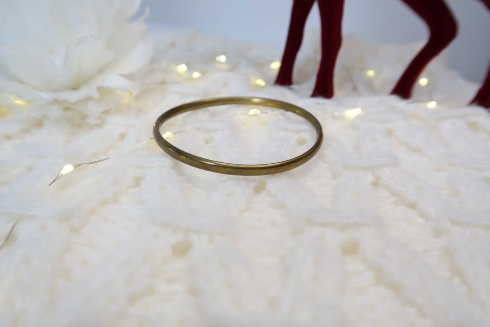 Bransoletka lata 70s PRL vintage retro mosiądz mosiężna klasyczna 19