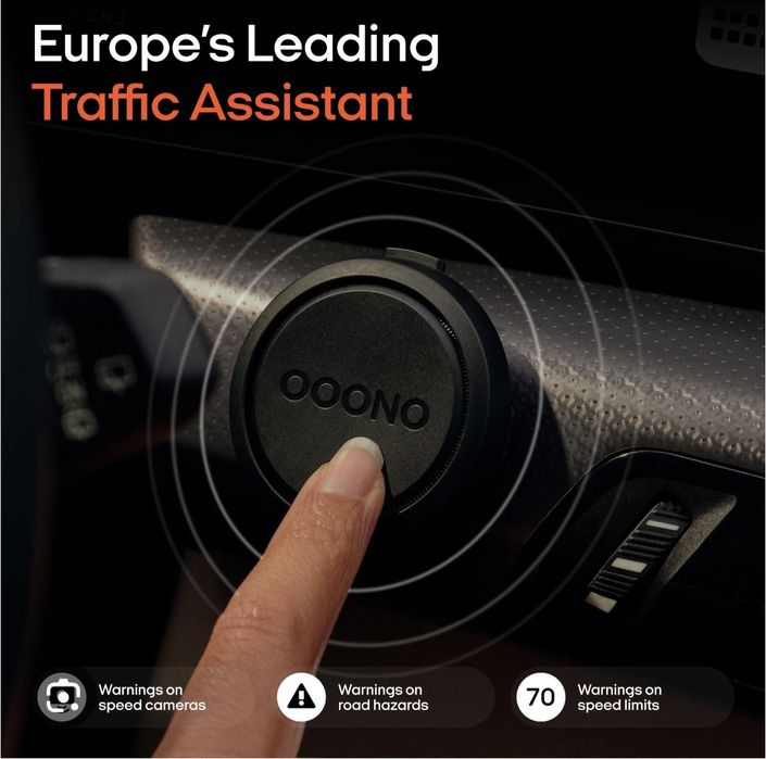 OOONO CO-DRIVER N.2 - dispositivo eletronico de alerta de radares, trânsito e perigos na estrada