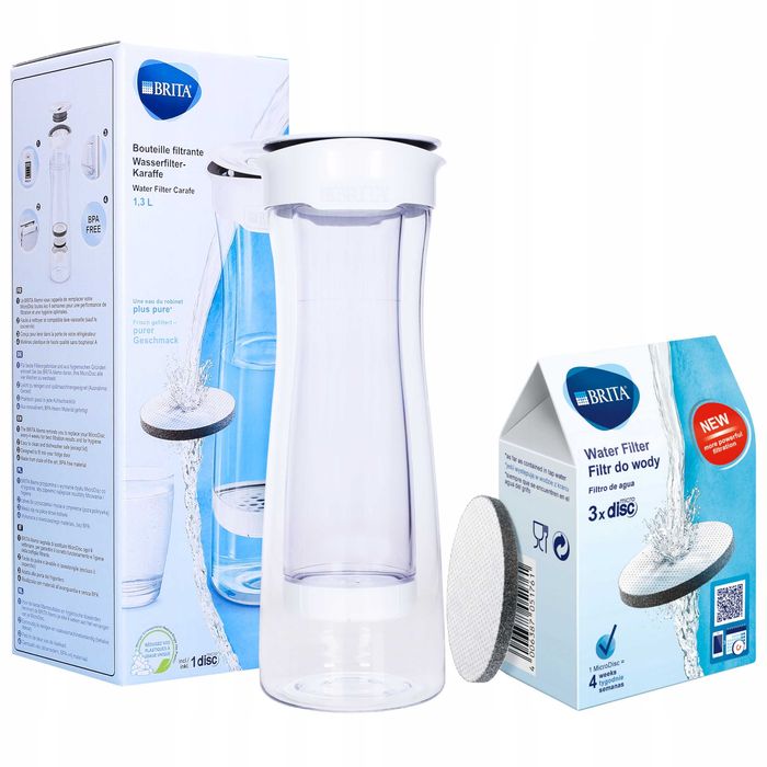 Butelka filtrująca Brita Fill&Serve Mind 1,3 l srebrny/szary