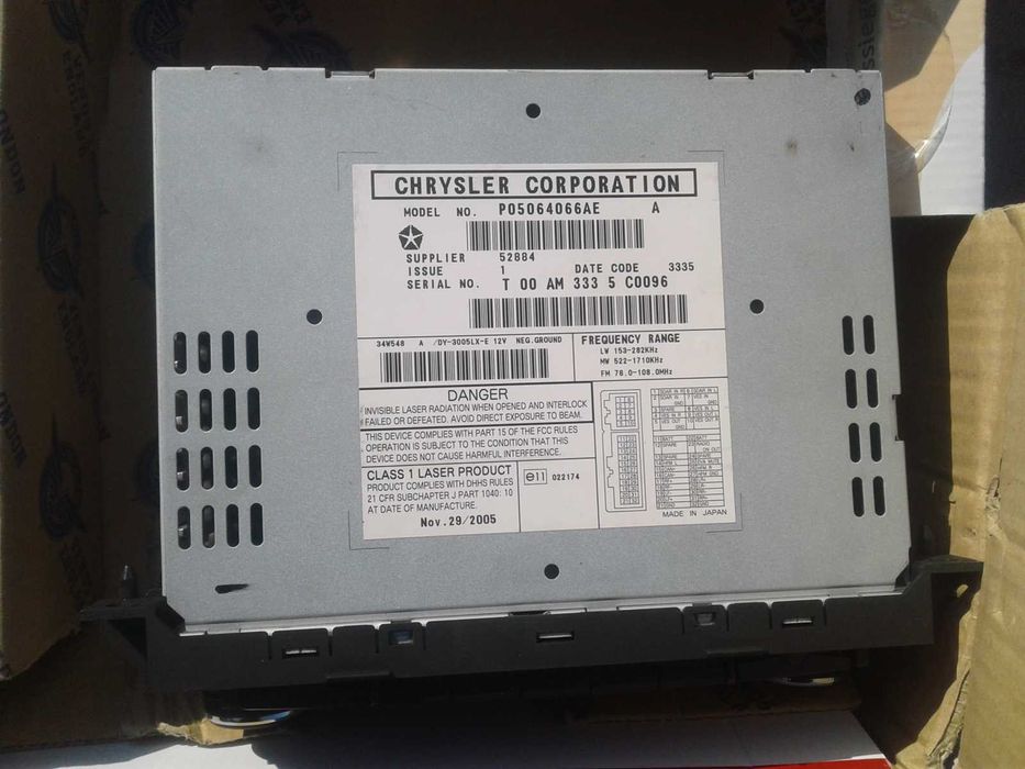 Nowe Radio CD Dodge Journey Oryginalne Chrysler