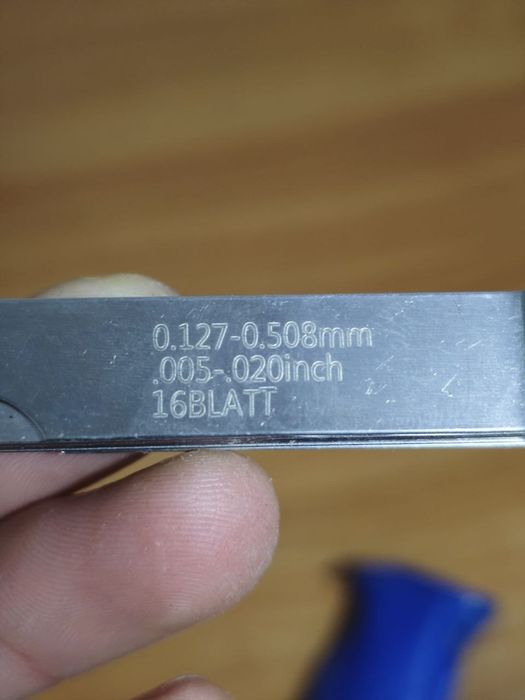 Щупи для вимірювання і регулювання  зазорів клапанів та будь яких зазо