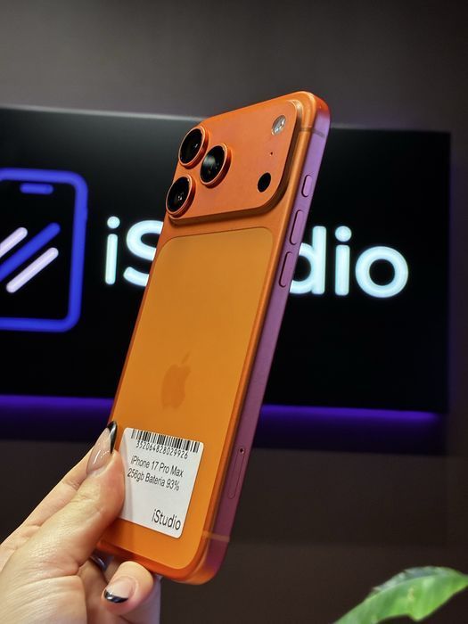 iPhone 17 Pro Max 256GB Cosmic Orange | Bateria 93% | Rozliczymy Twój iPhone | Gwarancja 12 mies.