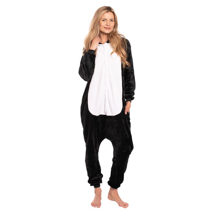 Piżama Damska Kombinezon Kigurumi Onesie Pingwin Czarny 155-165 cm M