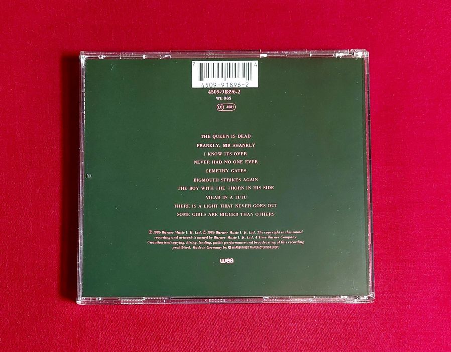 The Smiths THE QUEEN IS DEAD CD 1986 Morrissey meat is murder rank louder than bombs