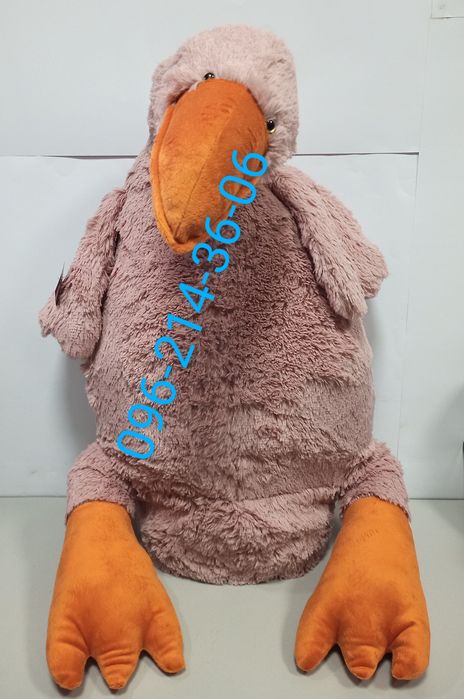 Гусак, Гусь 130 см пудровый Мягкая игрушка обнимашка подушка-обіймашка