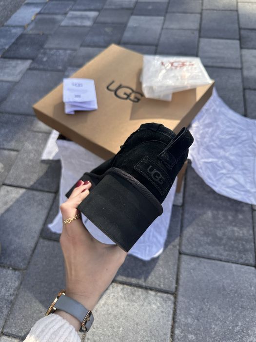 Уггі UGG Ultra Mini Hight Platform Black 5см Угг