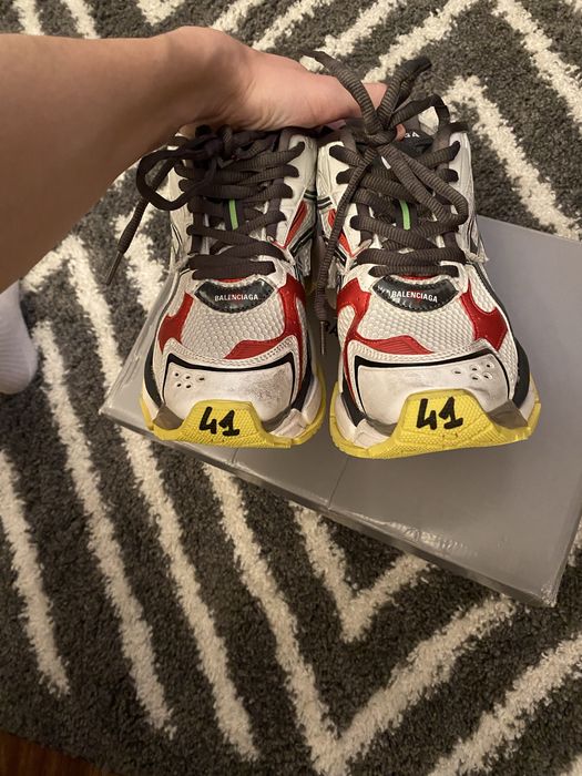 Balenciaga Runner Black White Red Fluo Yellow