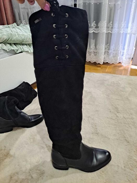 buty zimowe za kolano kozaki 39