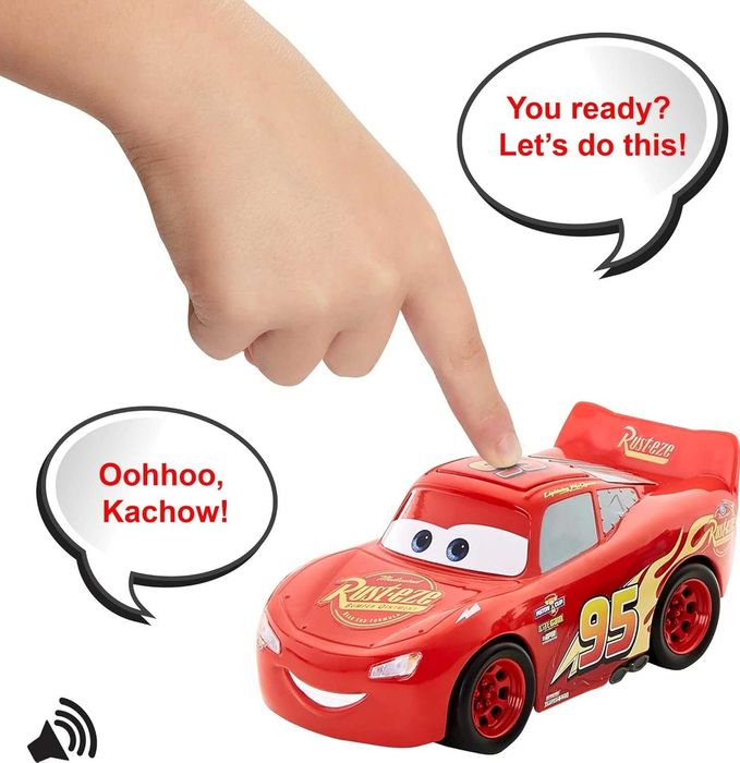 машинка тачки блискавка МакКвін зі звуком Disney Pixar Cars HJC58