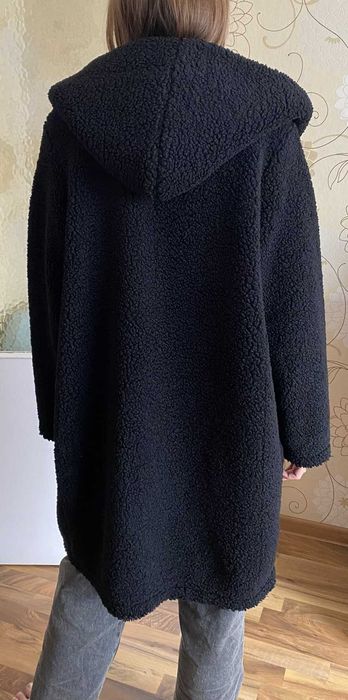 Bukla XXL oversize czarny płaszcz kurtka