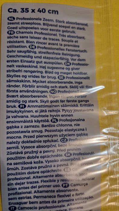 Gąbka z zamszu bardzo chłonna