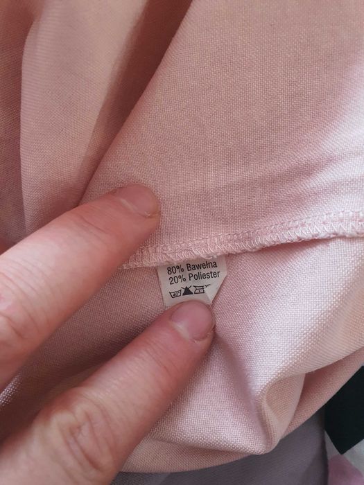 Bluzka tunika jasny róż złoto